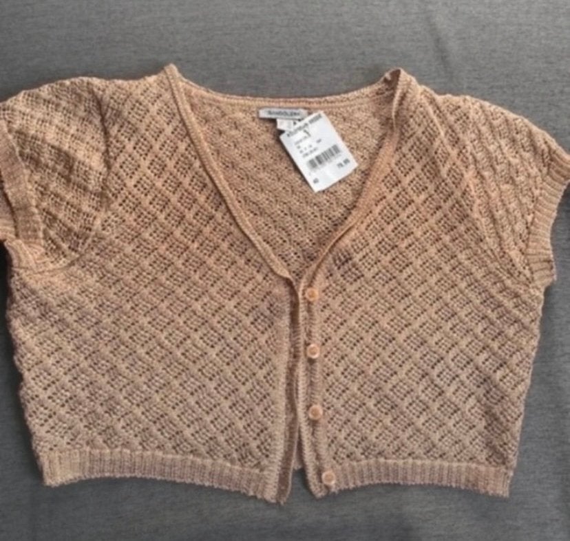 Prachtig goudkleurig Bandolera gilet - Maat 40, Ophalen of Verzenden, Zo goed als nieuw, Maat 38/40 (M), Goud