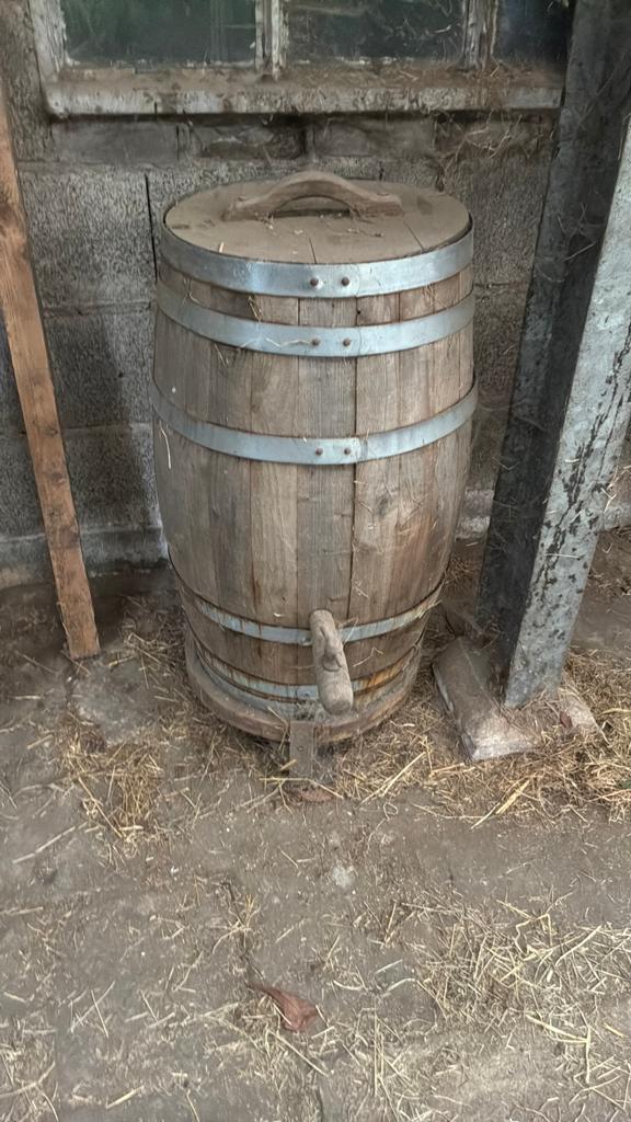 Houten regenton, 150 liter of meer, Ophalen, Hout