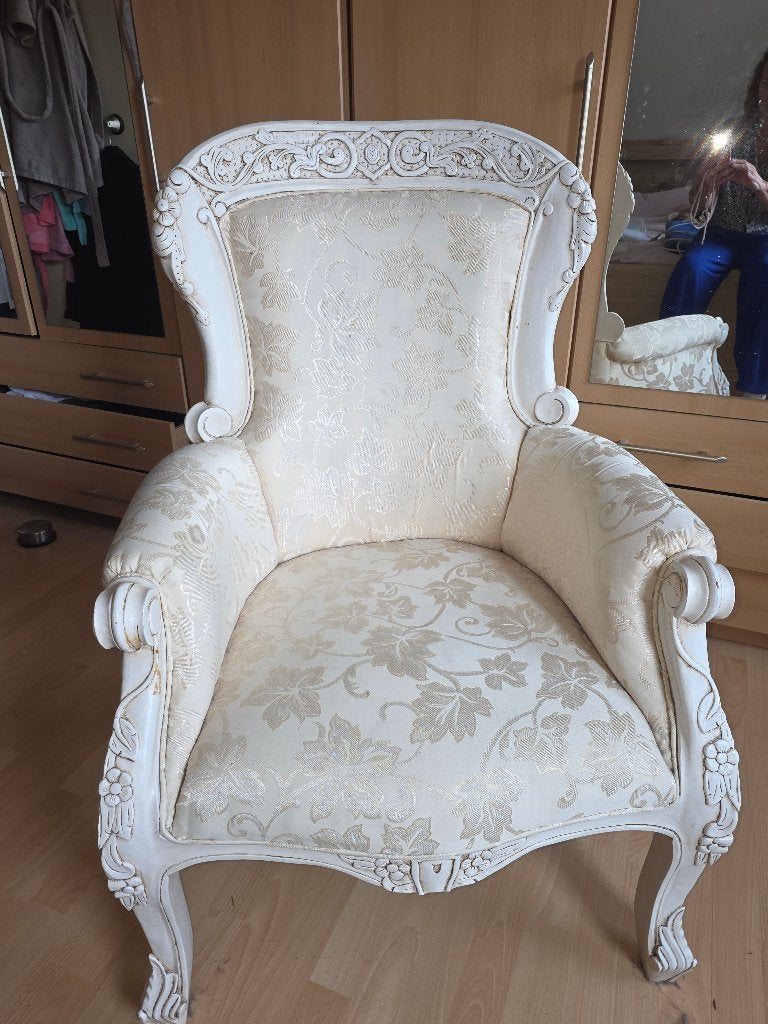 stoel vintage, Huis en Inrichting, Ophalen, Gebruikt, Stof, Eén