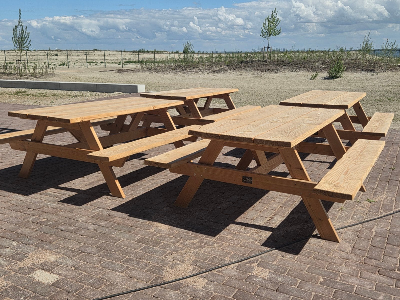 te koop nieuwe picknicktafels lengte 200 cm en 300 cm, Tuin en Terras, Picknicktafels, Ophalen, Nieuw, Rechthoekig, Hout