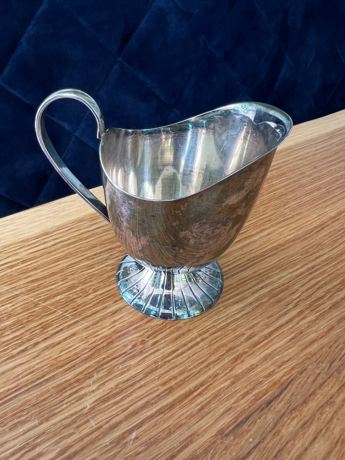 Vintage verzilverde Douwe Egberts melkkannetje, Ophalen of Verzenden, Zilver