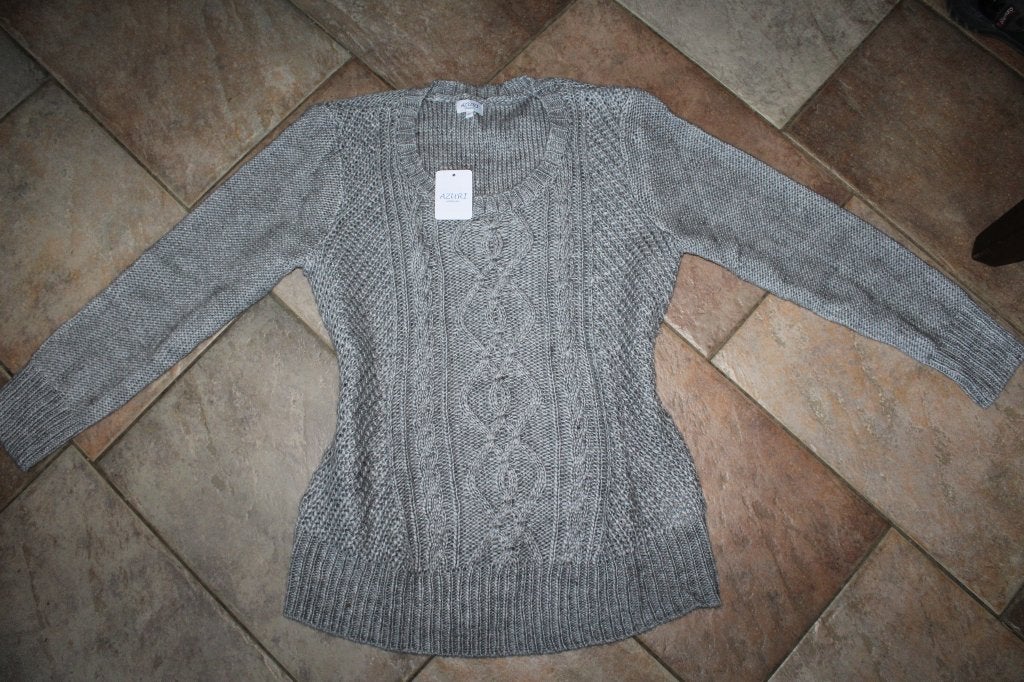 Azuri vlot grijs acryl/wol trui mt XL 46/48 KOOPJE, ., Maat 46/48 (XL) of groter, Nieuw, Ophalen of Verzenden