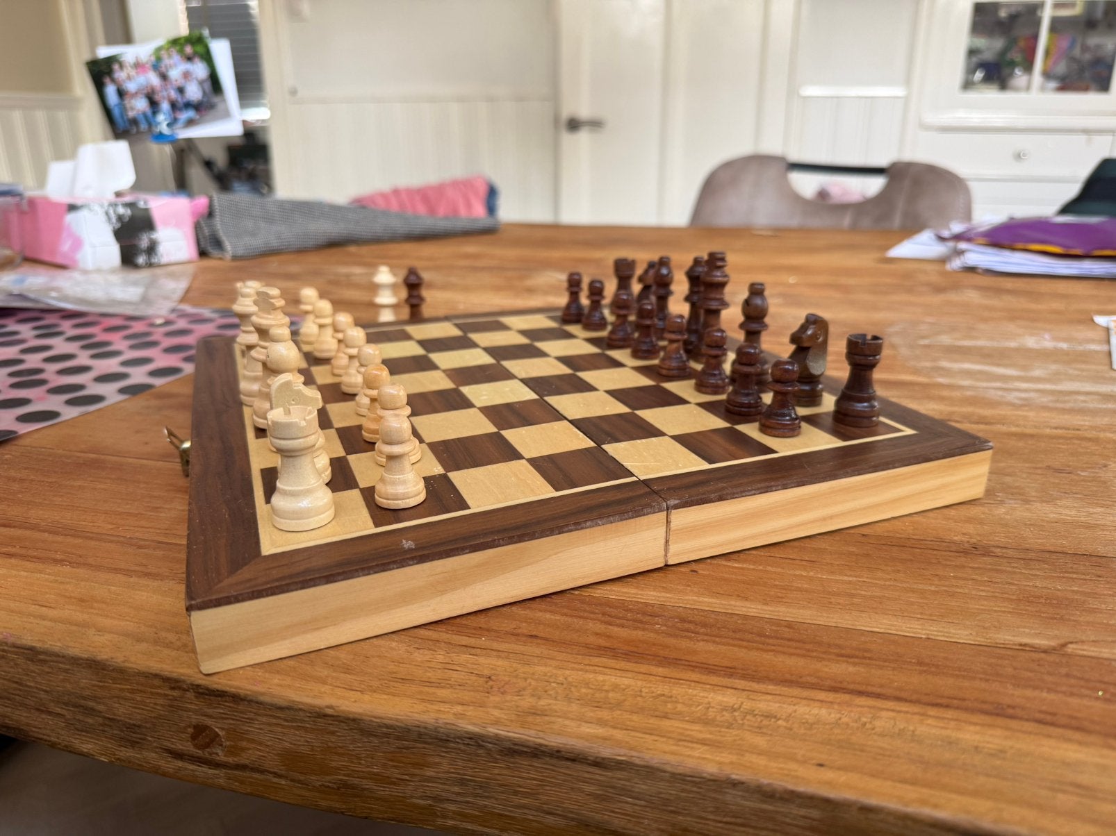 Schaakbord magnetisch, Ophalen of Verzenden, Zo goed als nieuw