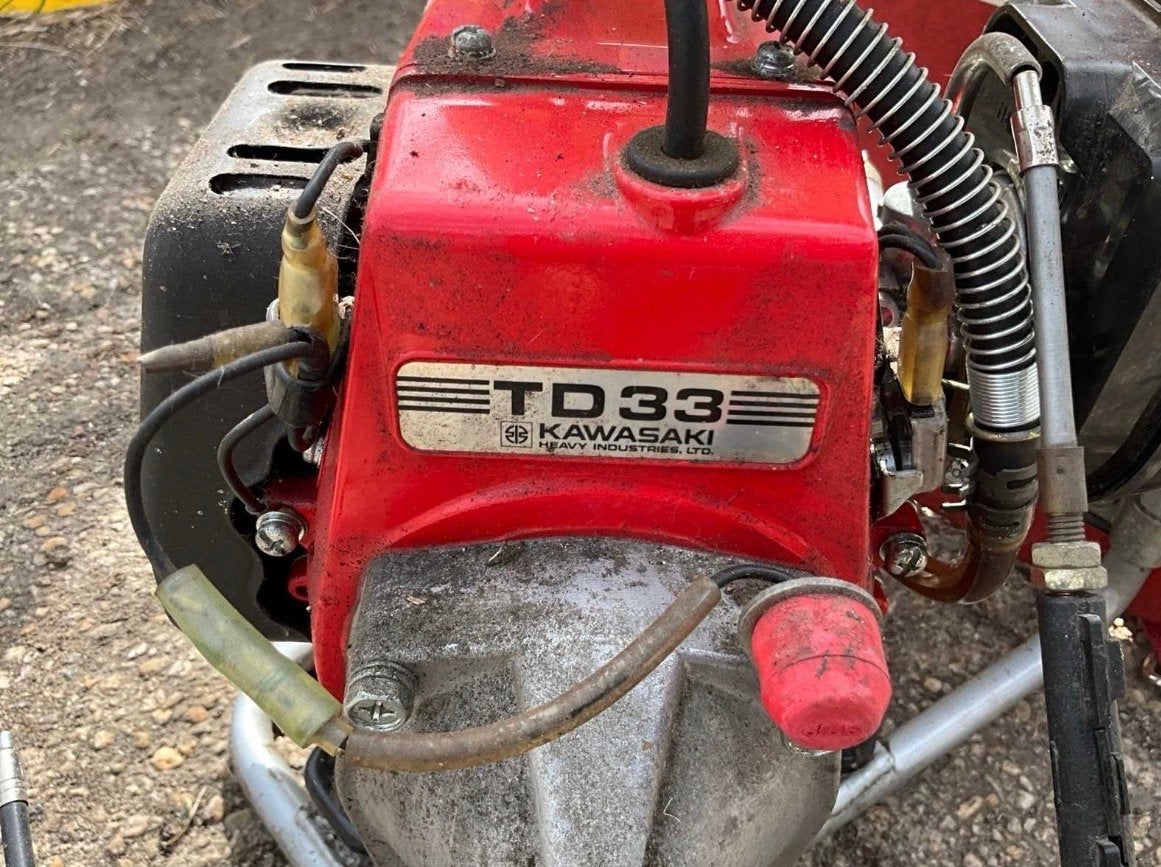 Kawasaki TD33 Benzine Bosmaaier - Gebruikt, Ophalen, Gebruikt, 30 tot 50 cm, Benzine