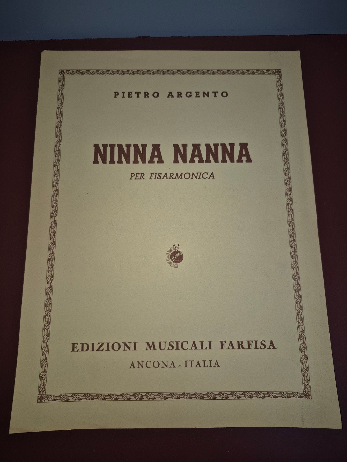 Pietro Argento - Ninna Nanna - voor Fisarmonica, accordeon, Muziek en Instrumenten, Gebruikt, Klassiek, Ophalen of Verzenden, Artiest of Componist