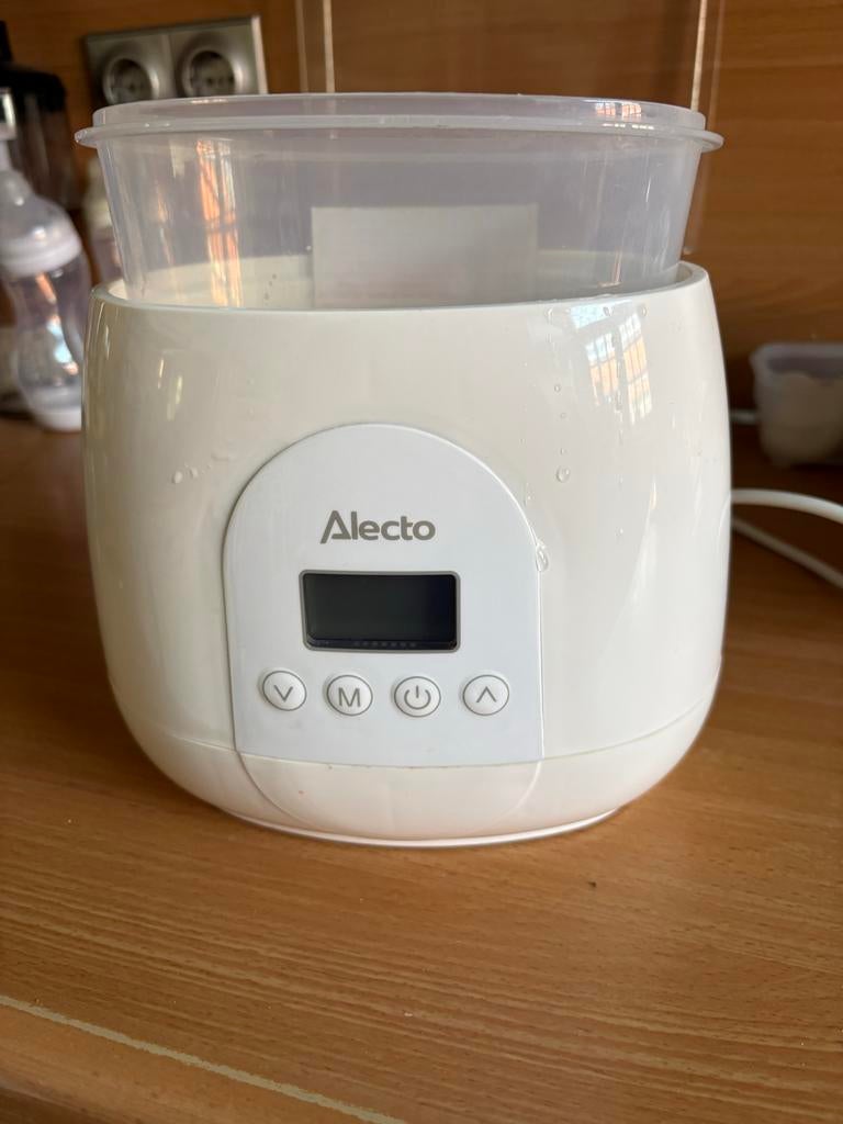 Alecto BW-700 Twin flessenwarmer, Ophalen, Zo goed als nieuw, Flessen- of potjesverwarmer