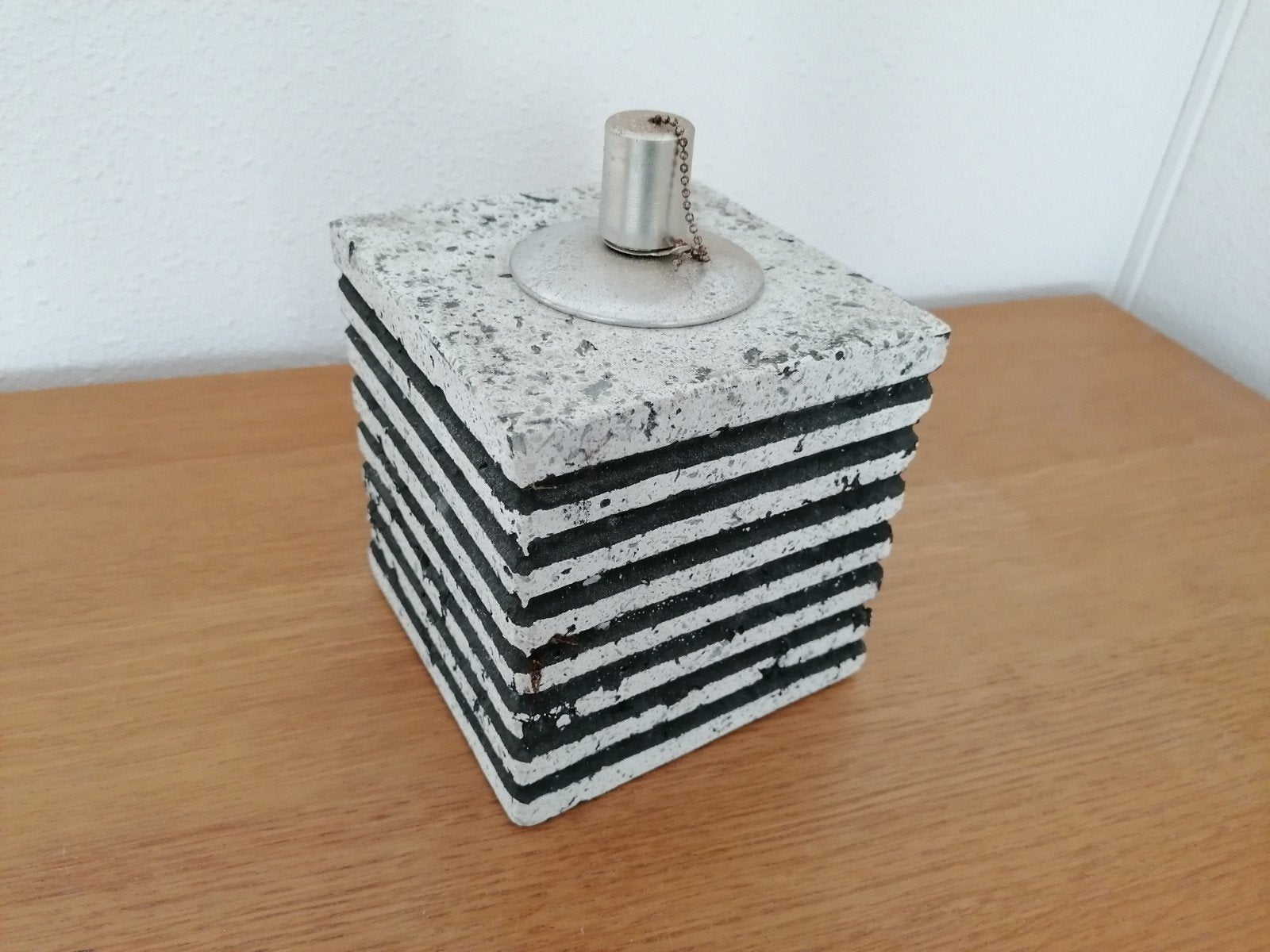 olielamp van steen, Ophalen of Verzenden, Gebruikt, Steen/keramiek