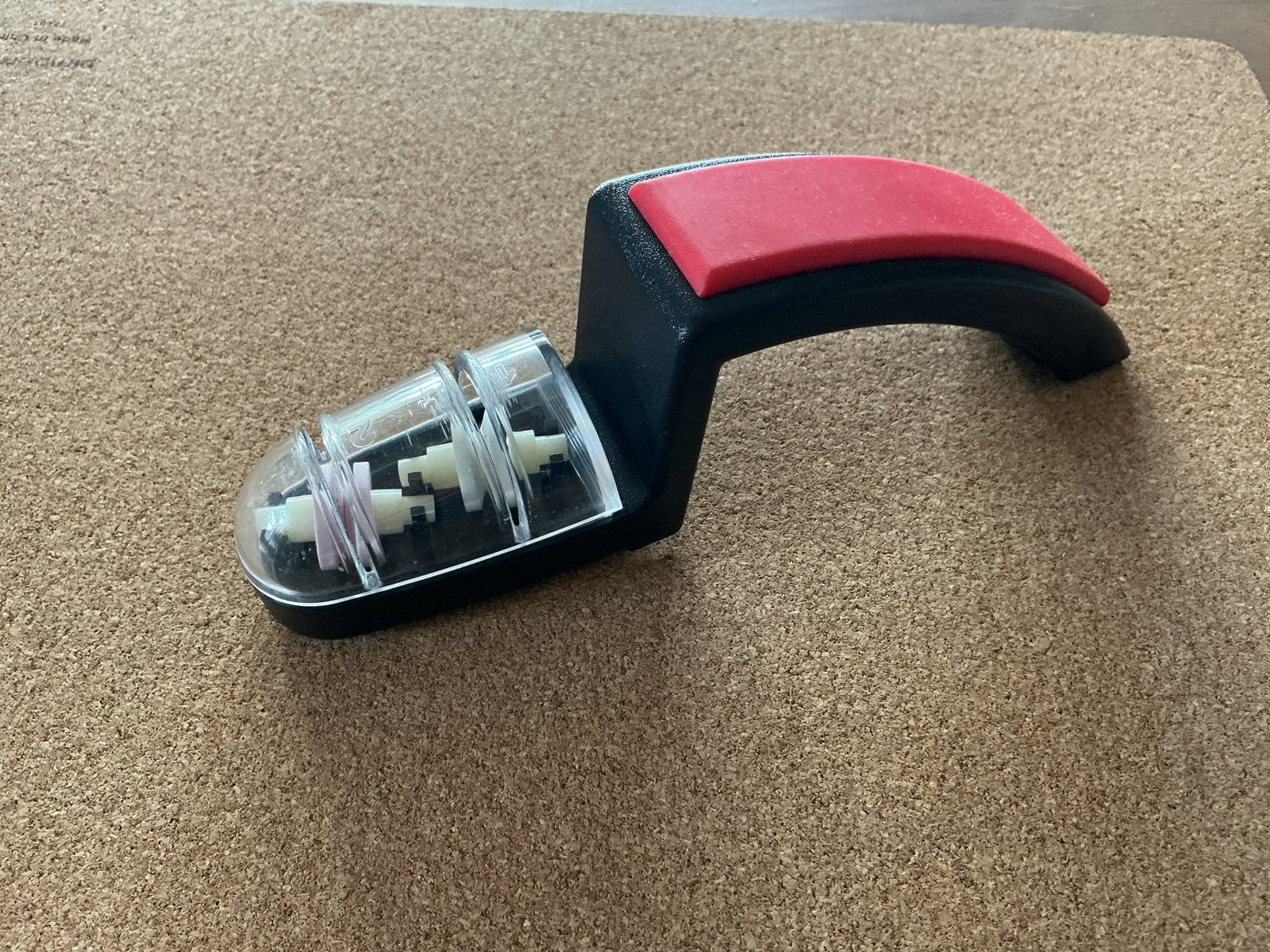Messenslijper met 2 slijpstanden - Zwart/Rood, Kunststof, Ophalen of Verzenden, Zwart, Overige merken
