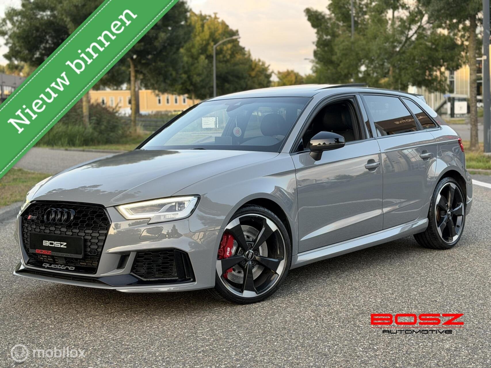 Audi RS3 2.5 TFSI QUATTRO PANO B&O NARDO KEYLESS MAGNETIC, Automaat, Automatische klimaatregeling, RS3, Leder