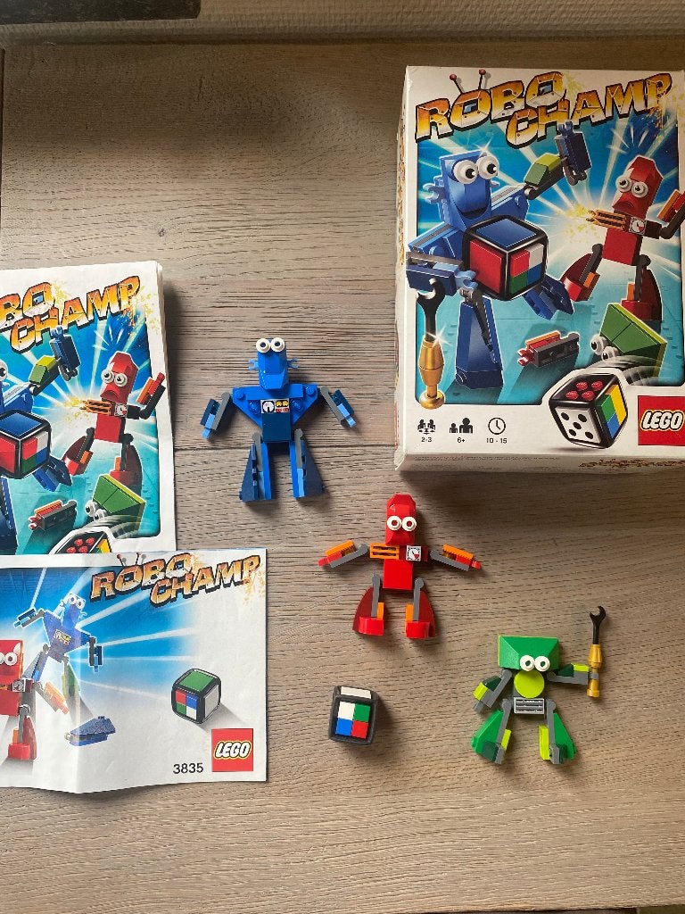 LEGO Games 3835 Robo Champ Bordspel – 100% Compleet, Inclusief instructies, Lego, Ophalen of Verzenden, Zo goed als nieuw