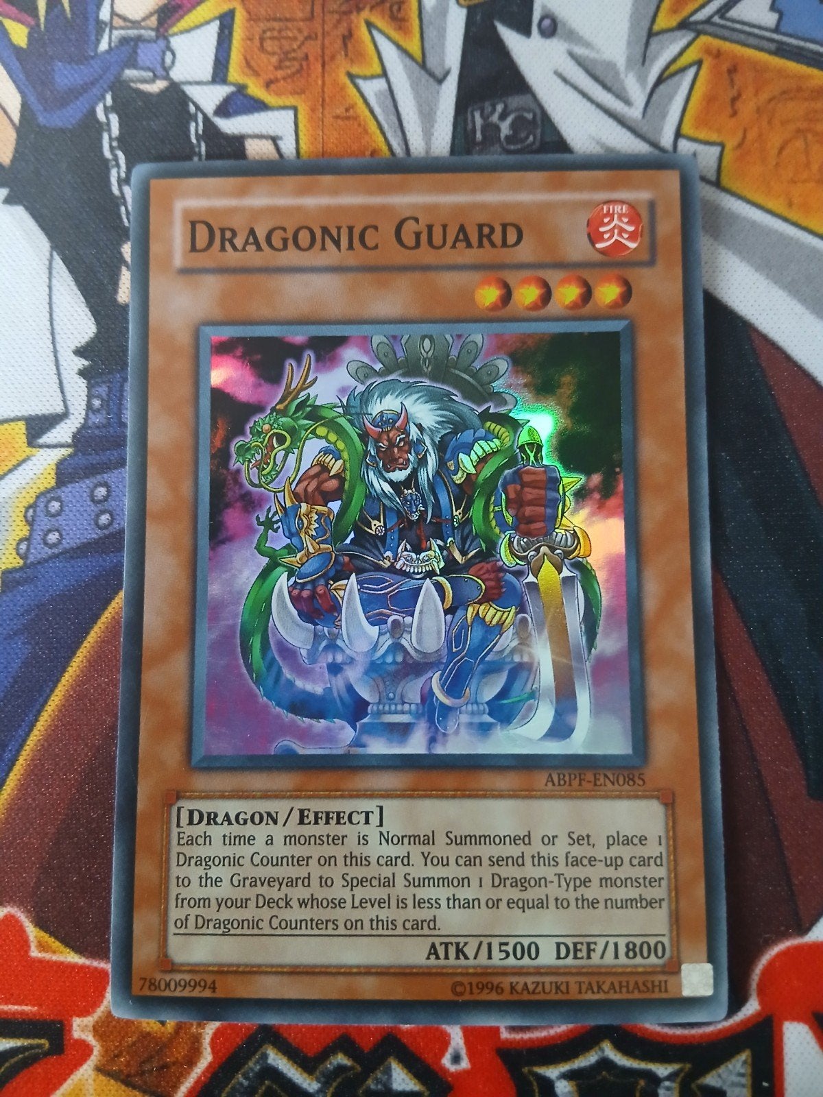 Dragonic Guard - Super Rare ABPF - Yu-Gi-Oh, Ophalen of Verzenden, Zo goed als nieuw, Foil