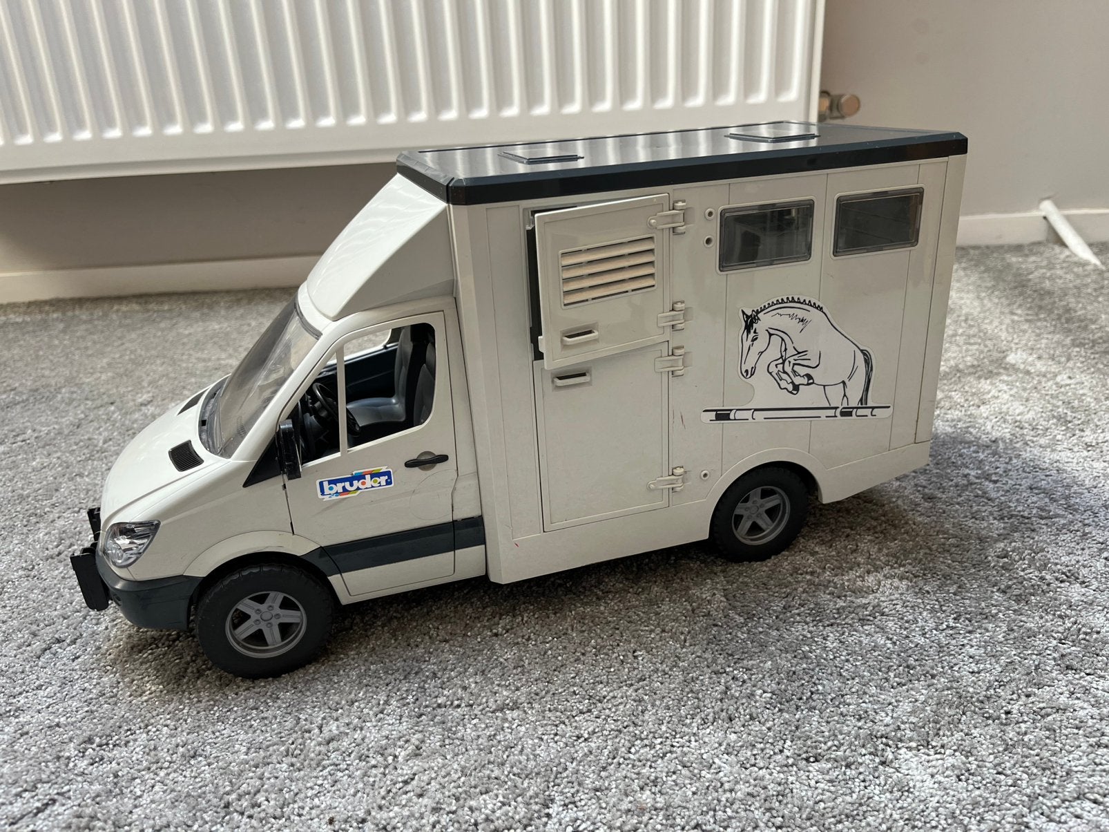 Bruder paardenvrachtwagen met gratis trailer, Ophalen, Gebruikt