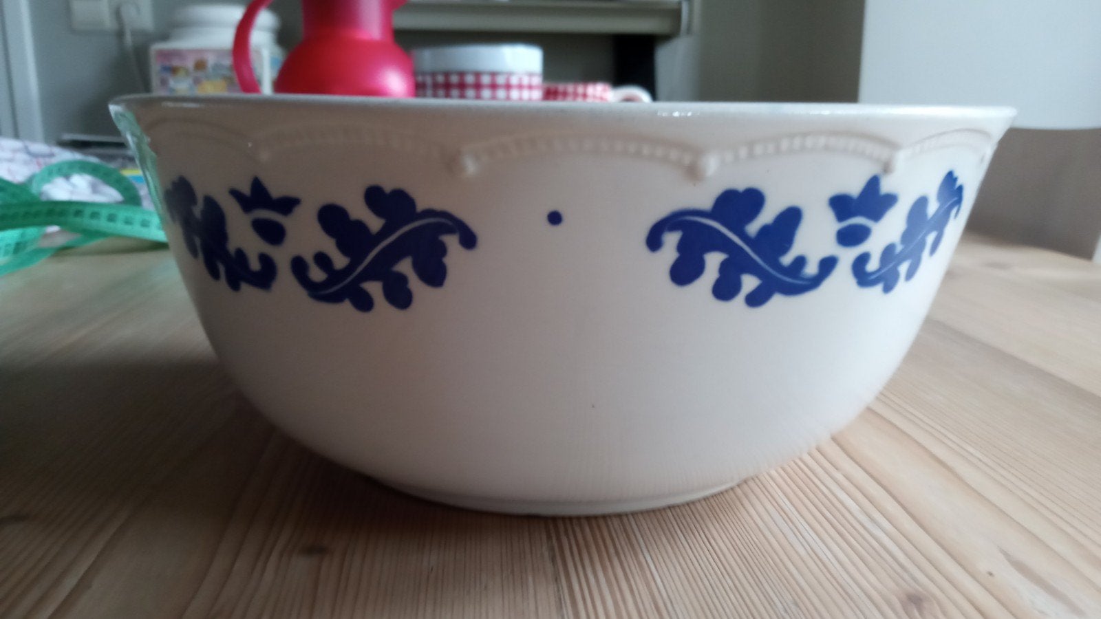servies antieke schaal Boch doorsnee 23cm, Antiek en Kunst, Ophalen of Verzenden