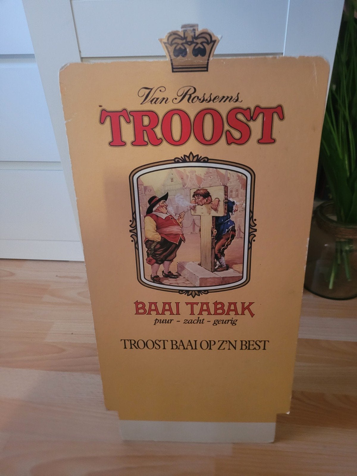 Troost tabak kartonnen plaat., Ophalen of Verzenden, Reclamebord, Plaat of Schild, Overige merken