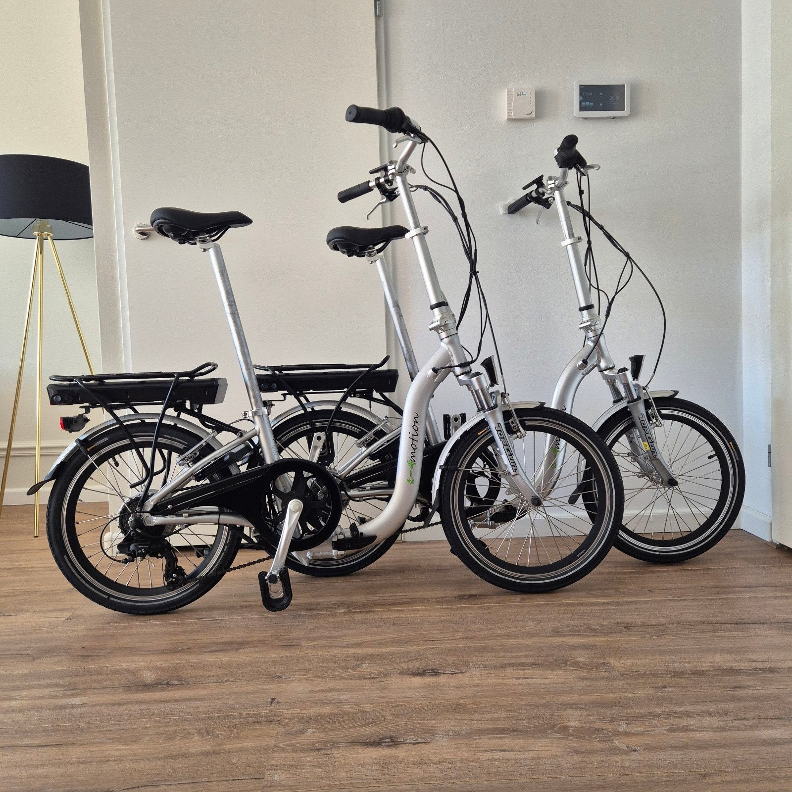 2x Z.G.A.N E4motion elektrische vouwfietsen 20inch, Ophalen, Velgrem, Versnellingen, Zo goed als nieuw