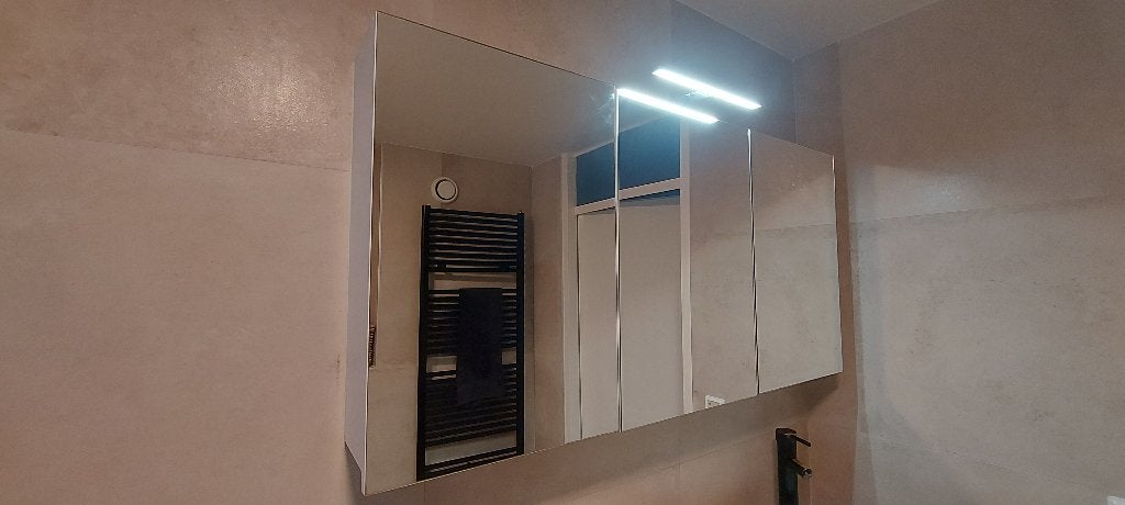 Spiegelkast badkamer 120 x 60 x 15, Ophalen, 100 tot 150 cm, Minder dan 25 cm, Minder dan 100 cm