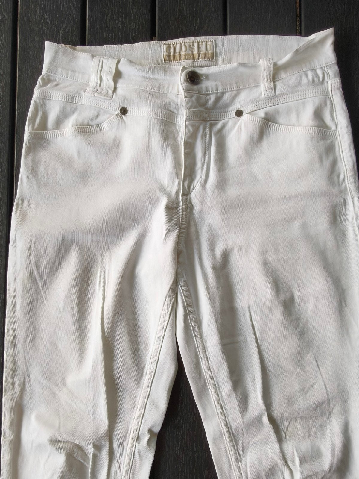 Witte broek maat 36 van het merk Closed, Kleding | Dames, Ophalen of Verzenden, Zo goed als nieuw, Maat 36 (S), Lang