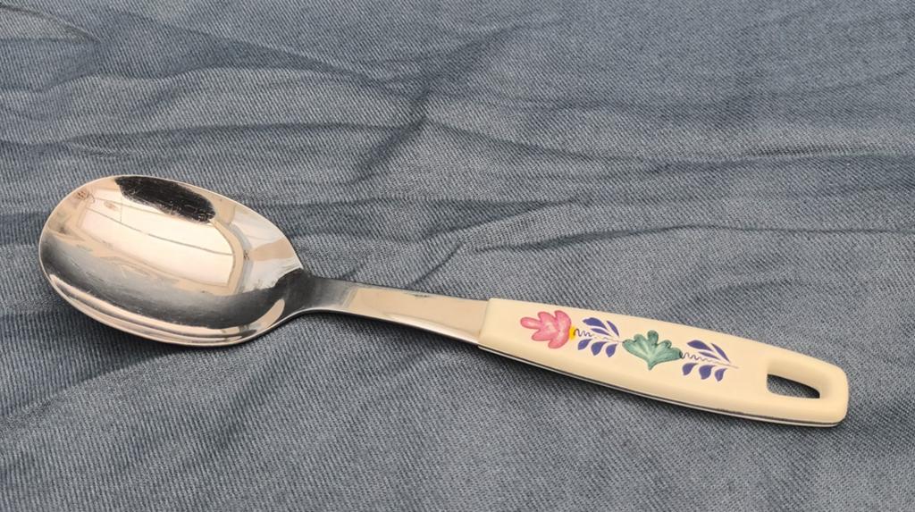 Boerenbont camping servies.                     opscheplepel, Ophalen of Verzenden