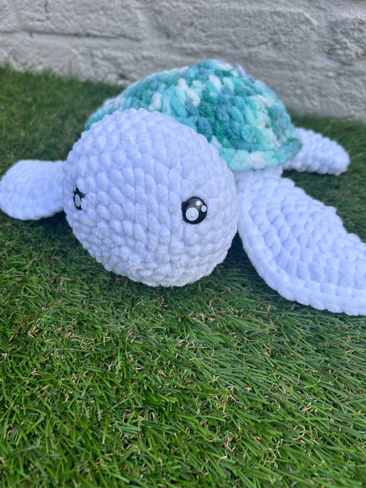 Gehaakte schildpad knuffel - Handgemaakt en uniek, Overige typen, Nieuw, Middelgroot (20 tot 80 cm), Meerkleurig
