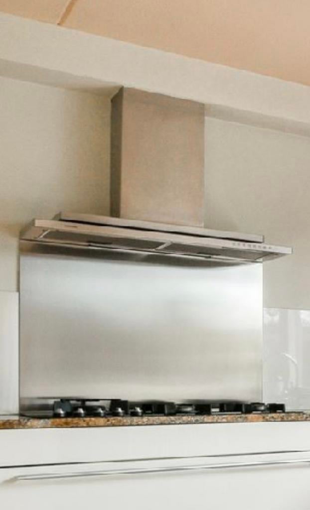 Gebruikte keukenafzuigkap / kitchen extractor hood - RVS, Witgoed en Apparatuur, Afzuigkappen, Ophalen, Gebruikt, Minder dan 200 m³ per uur