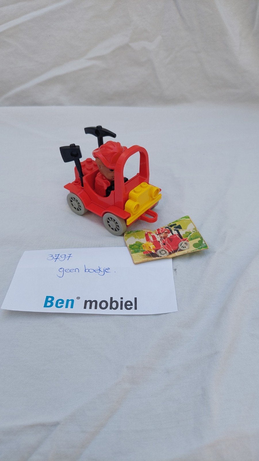 Lego Fabuland 3797 Brandweerwagen met figuur, Ophalen of Verzenden, Gebruikt, Overige merken