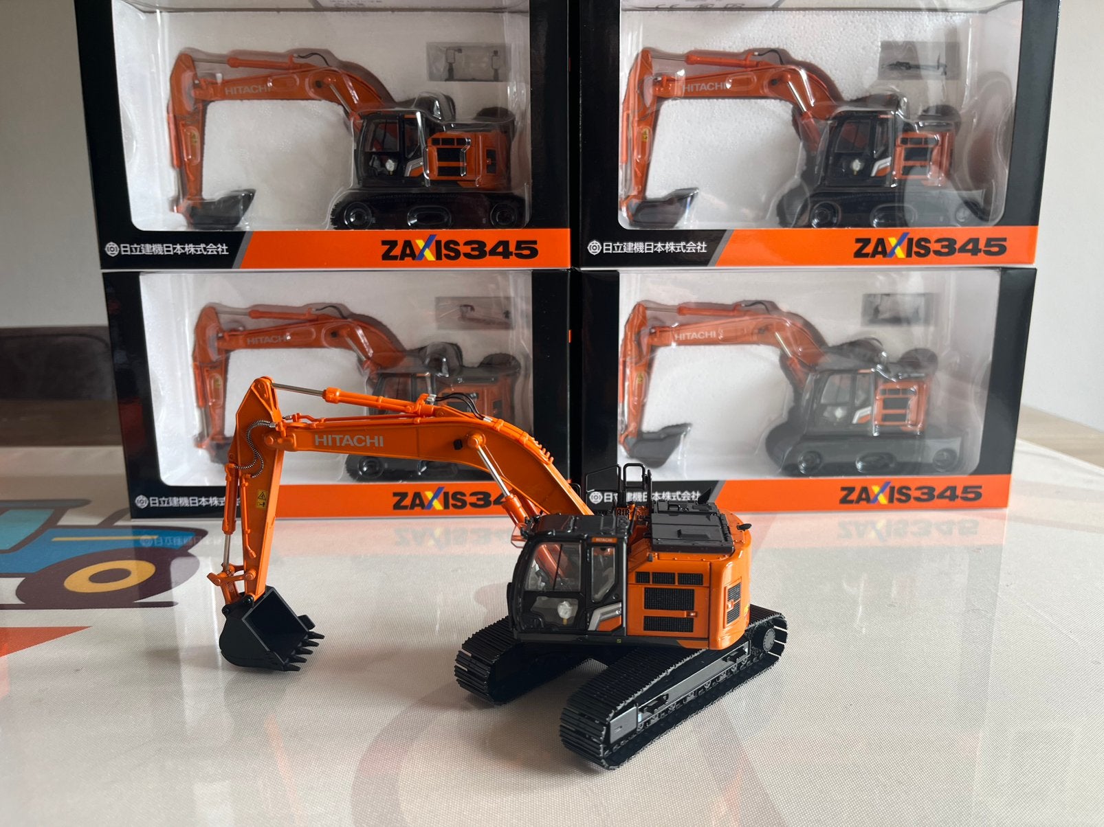 Hitachi ZX 345-7 rupsgraafmachine Replicars Nieuw, Hobby en Vrije tijd, Modelauto's | 1:50, Ophalen of Verzenden, Nieuw, Hijskraan, Tractor of Landbouw