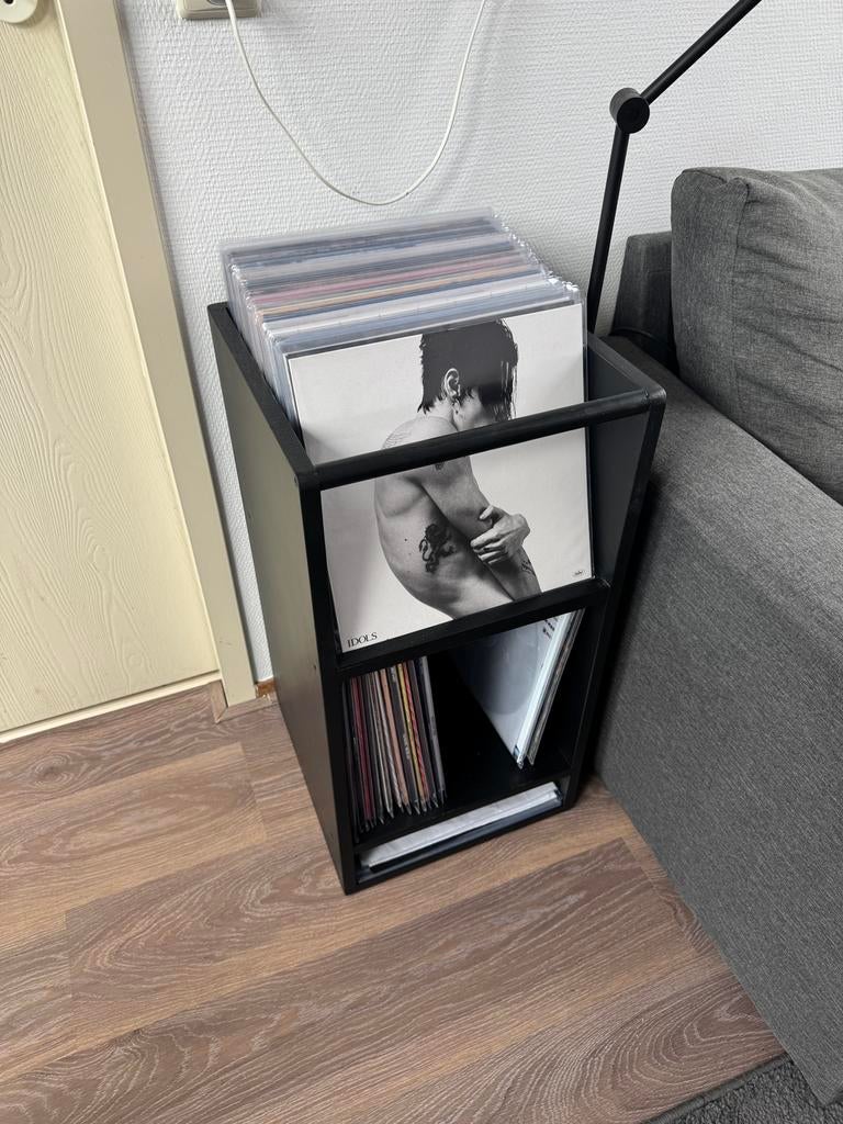LP kastje voor 100 LP’s / 100 vinyls / zwart hout, Huis en Inrichting, Kasten | Overige, Ophalen of Verzenden, Nieuw