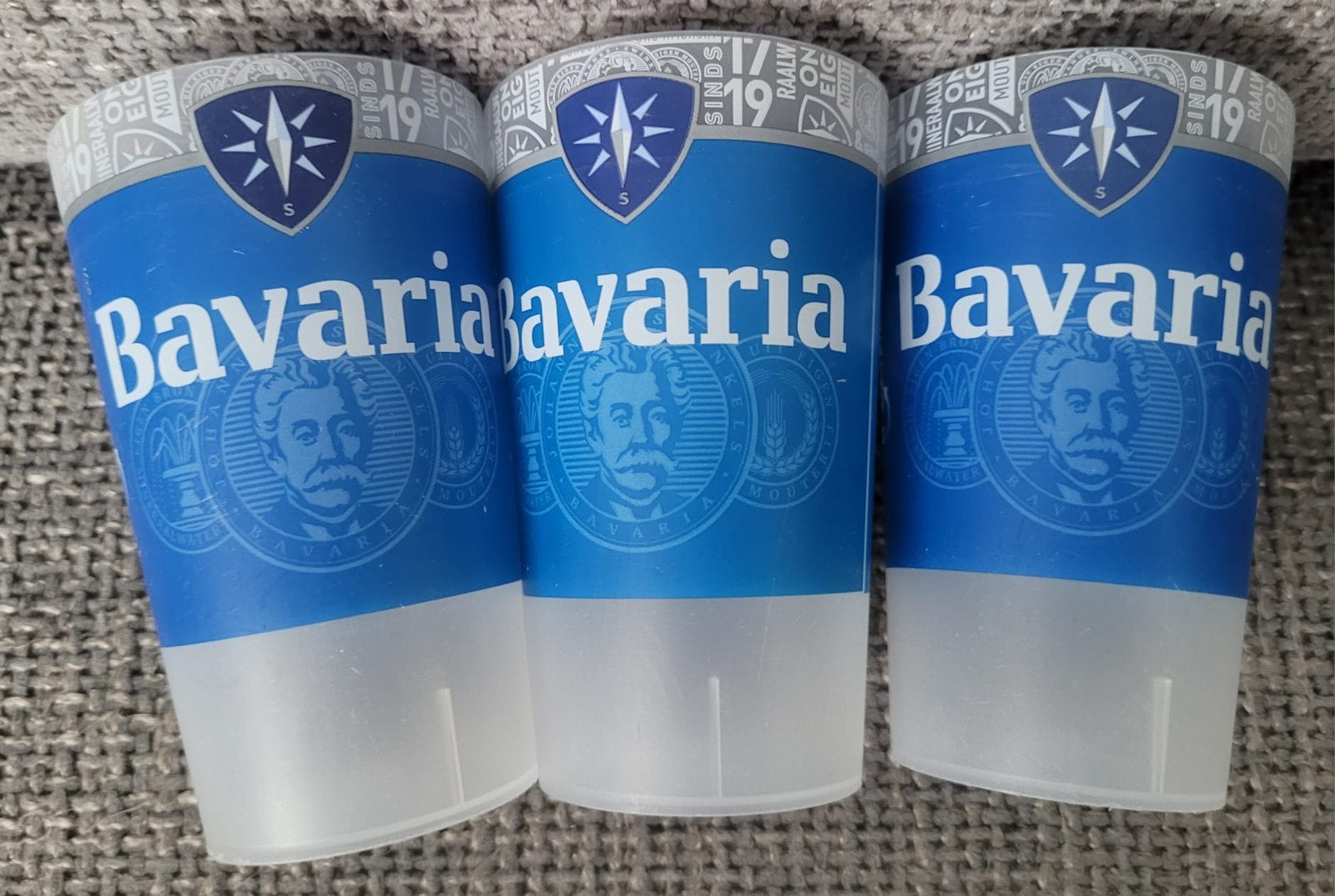 3 x bavaria plastic bekers, Ophalen of Verzenden, Gebruikt, Overige typen, Bavaria