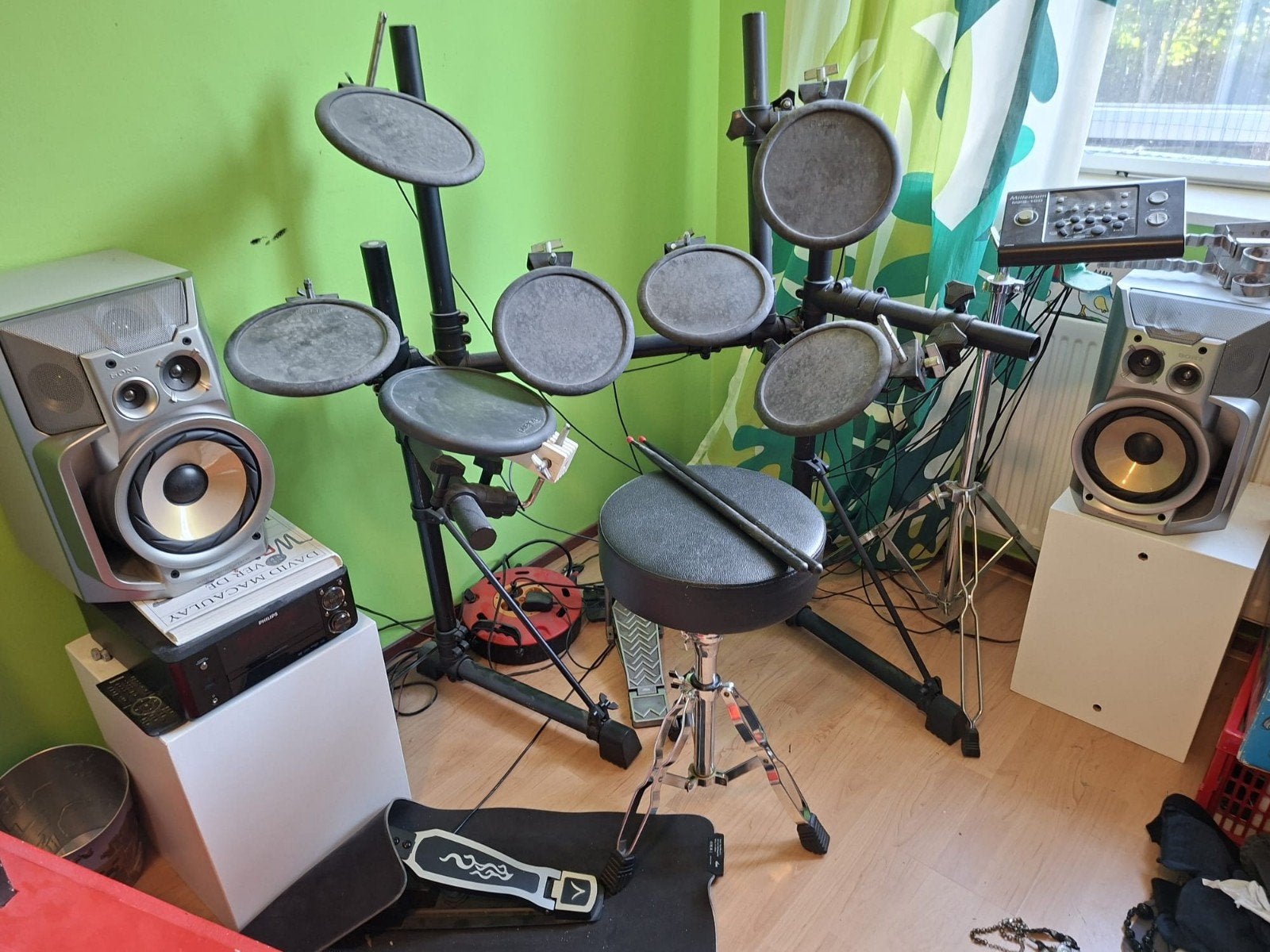 Roland elektronisch drumstel met Millennium module, Ophalen, Gebruikt, Roland, Elektronisch
