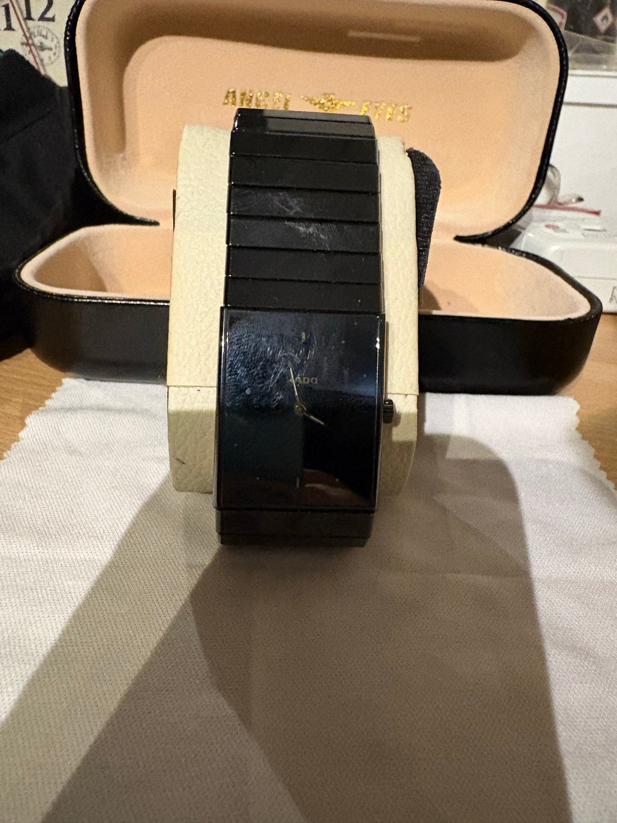 Rado Ceramica Zwart Keramisch Horloge - Zo goed als nieuw, Overige merken, Overige materialen, Polshorloge, Ophalen of Verzenden