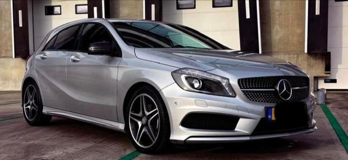Mercedes-Benz A-Klasse AMG 1.6 A180 Blue EFF AUT 2015 Grijs, Auto's, Automaat, Achterwielaandrijving, 1295 kg, 4 cilinders