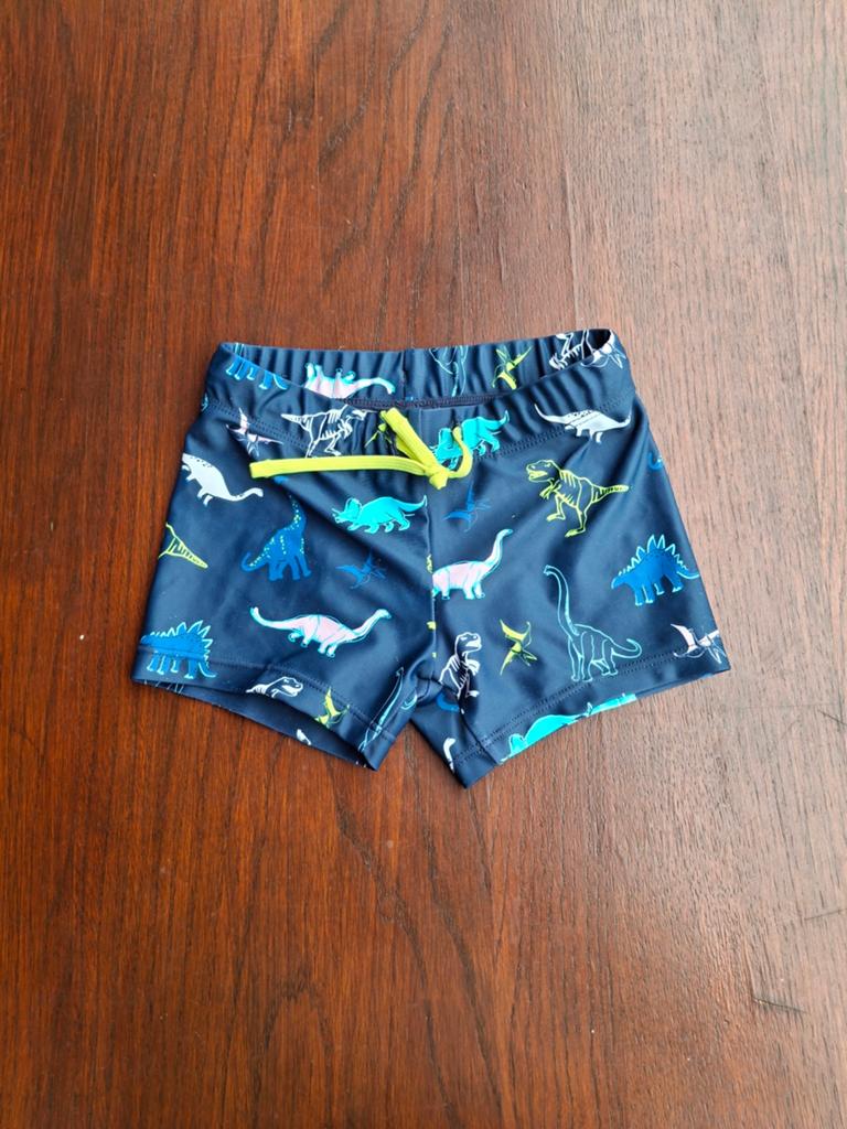 H&M Zwemshort 98/104 - Dino Print Donkerblauw Jongens, Gebruikt, Maat 98, H&M, Ophalen of Verzenden