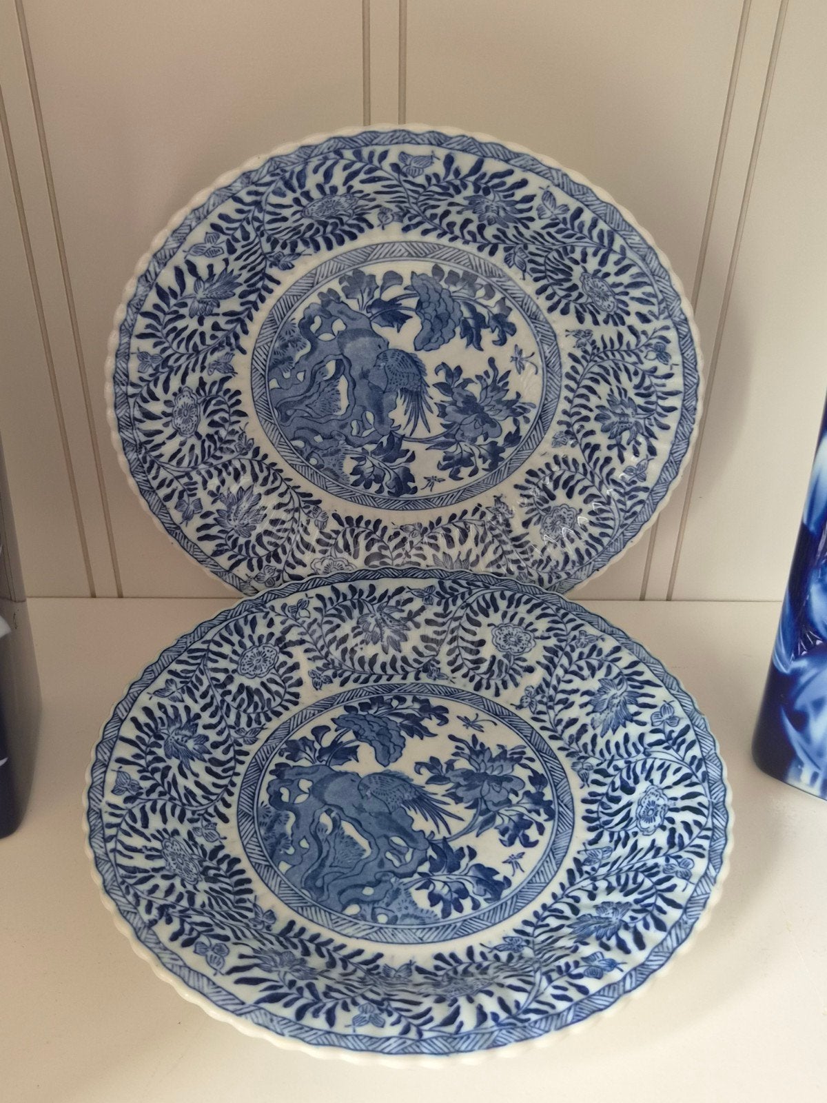 2 Mosa Maastricht Bleu Chinoiserie Borden, Ophalen of Verzenden