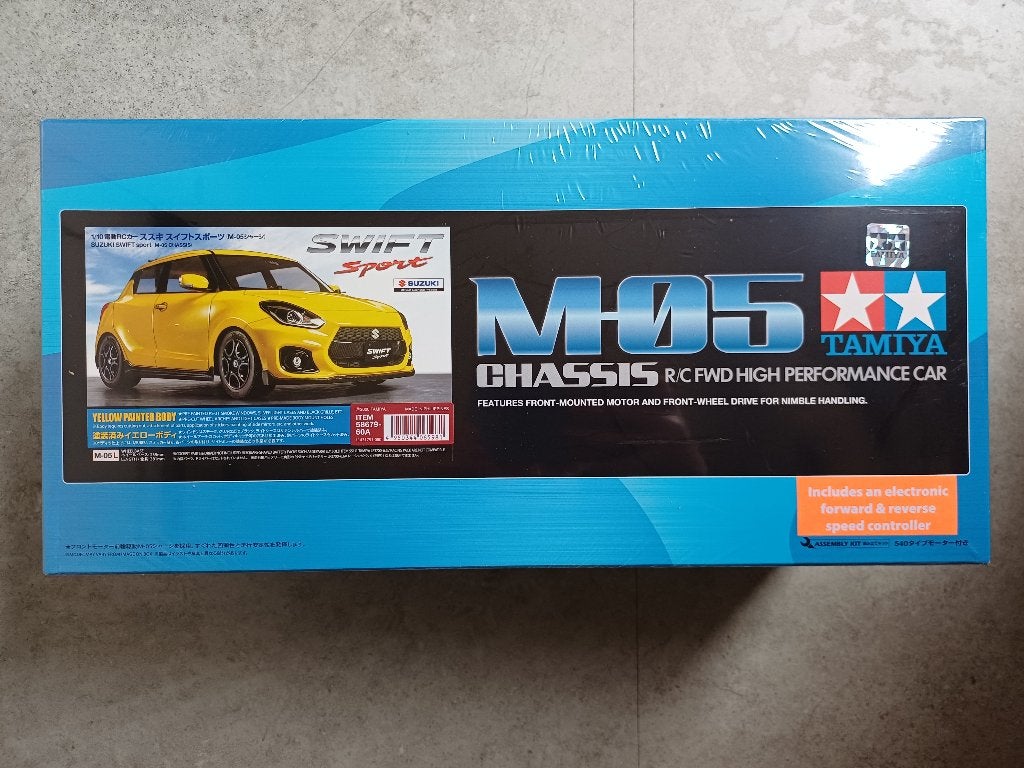 Tamiya 58679 RC Suzuki Swift Sport M-05L Yellow Nieuw, Elektro, Nieuw, Ophalen of Verzenden, Schaal 1:10