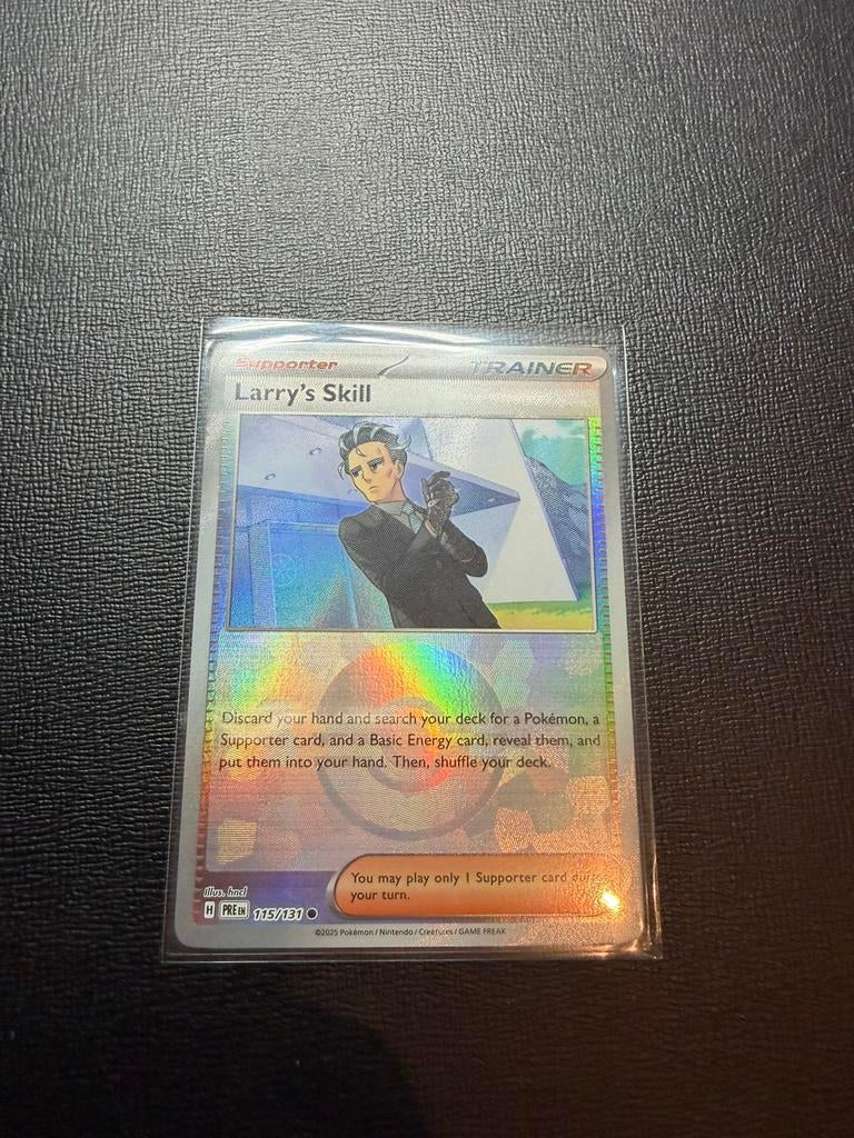 Larry’s Skill Poke Ball Prismatic Evolution 115/131, Ophalen of Verzenden, Nieuw, Losse kaart