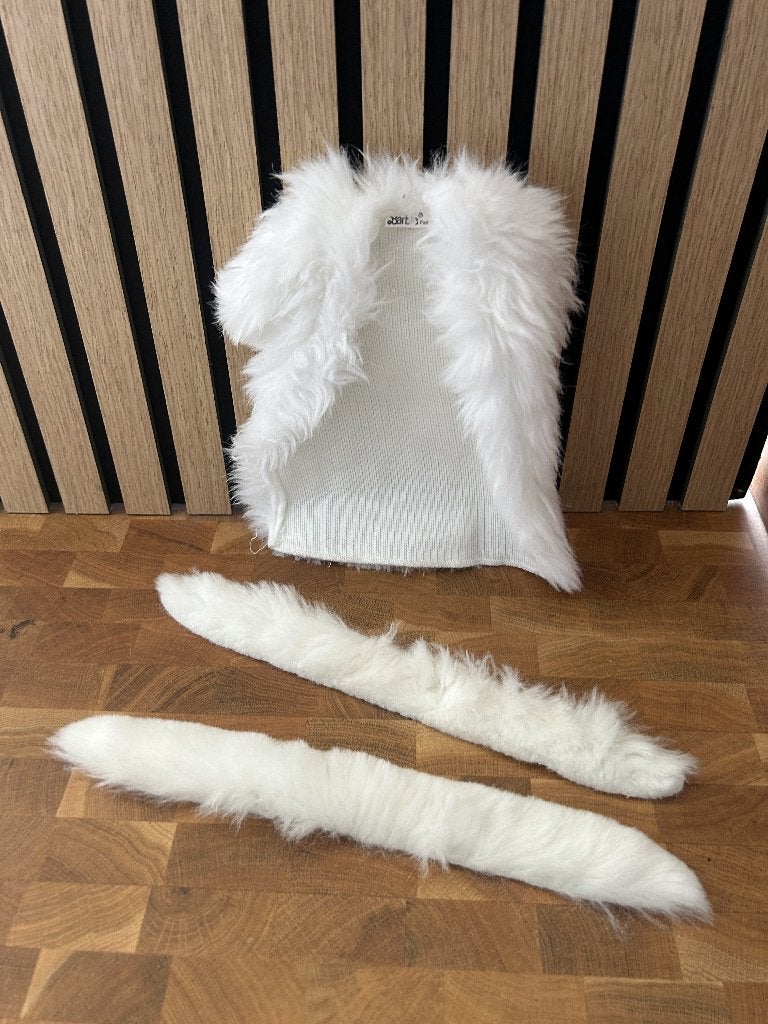 Barbie imitatie bontjas met sjaal, Ophalen, Gebruikt, Barbie