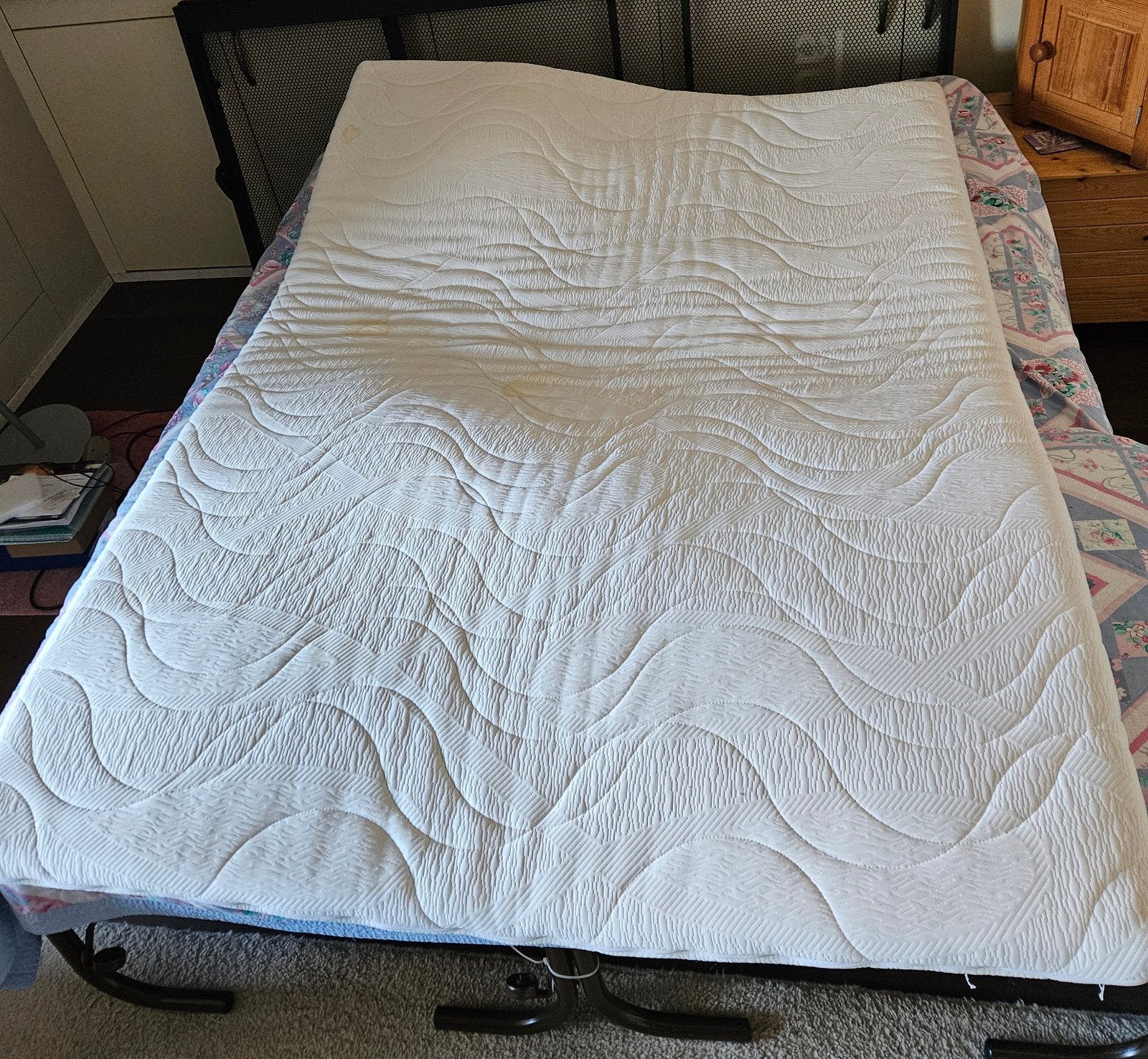 Topper matras 120x200 cm kwaliteit, Ophalen, Tweepersoons, Zo goed als nieuw, 200 cm