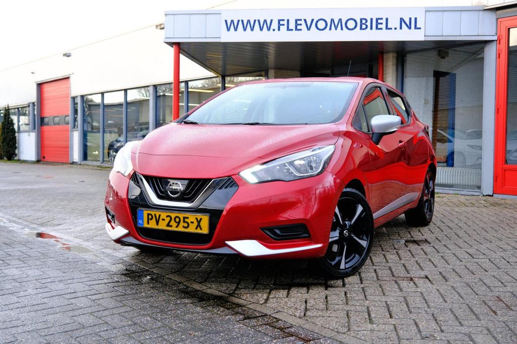 Nissan Micra 1.0L Acenta 5-drs Airco|Cruise|CarPlay|LMV, Gebruikt, Start-stop-systeem, Origineel Nederlands, Handgeschakeld