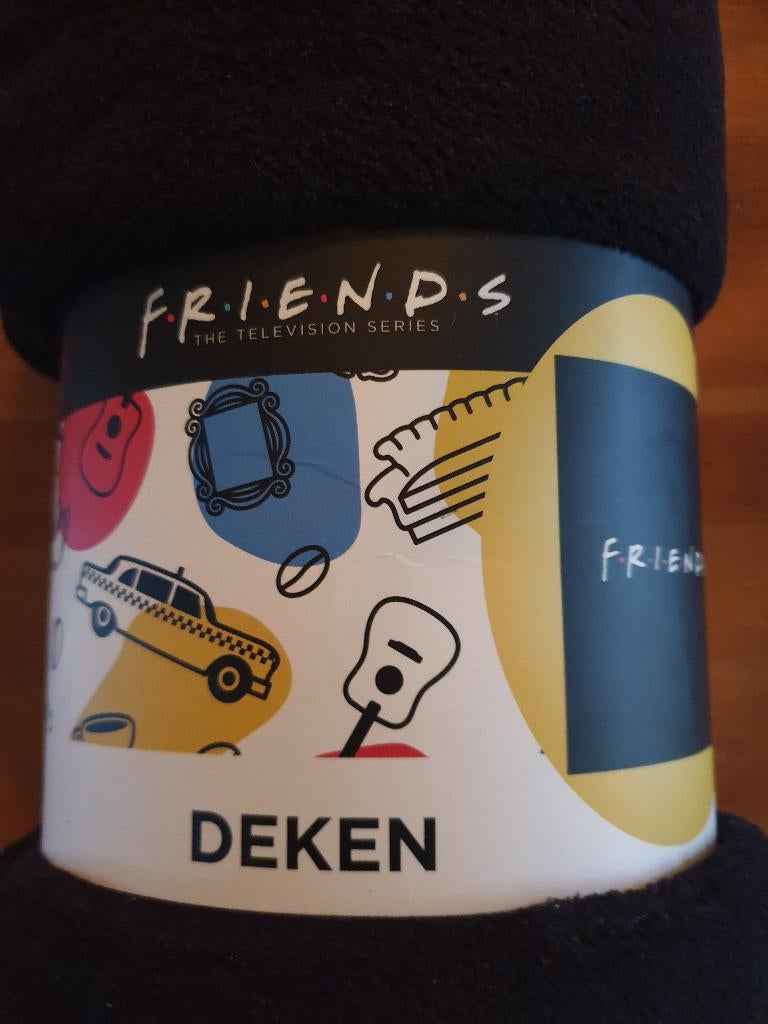 Friends fleece deken, zwart, nieuw, Ophalen of Verzenden, Nieuw