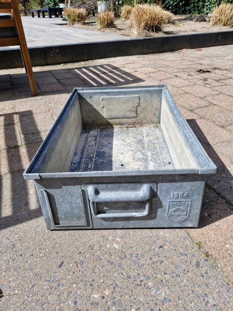 Vintage Philips magazijnbak, Ophalen, Minder dan 50 cm, Minder dan 50 cm