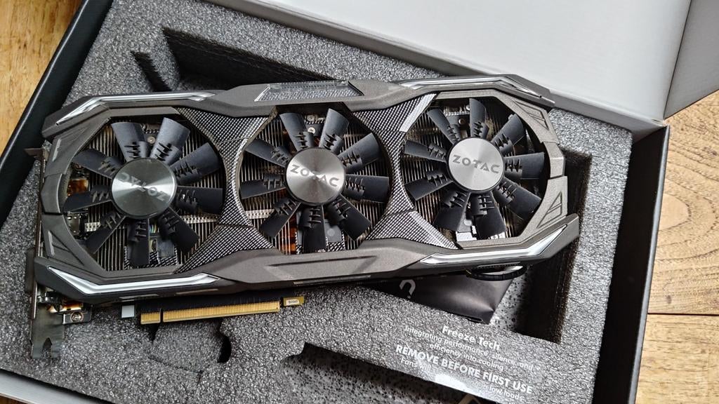 Zotac GeForce GTX 1080 AMP Extreme - Topstaat!, Ophalen of Verzenden, GDDR5, PCI-Express 3