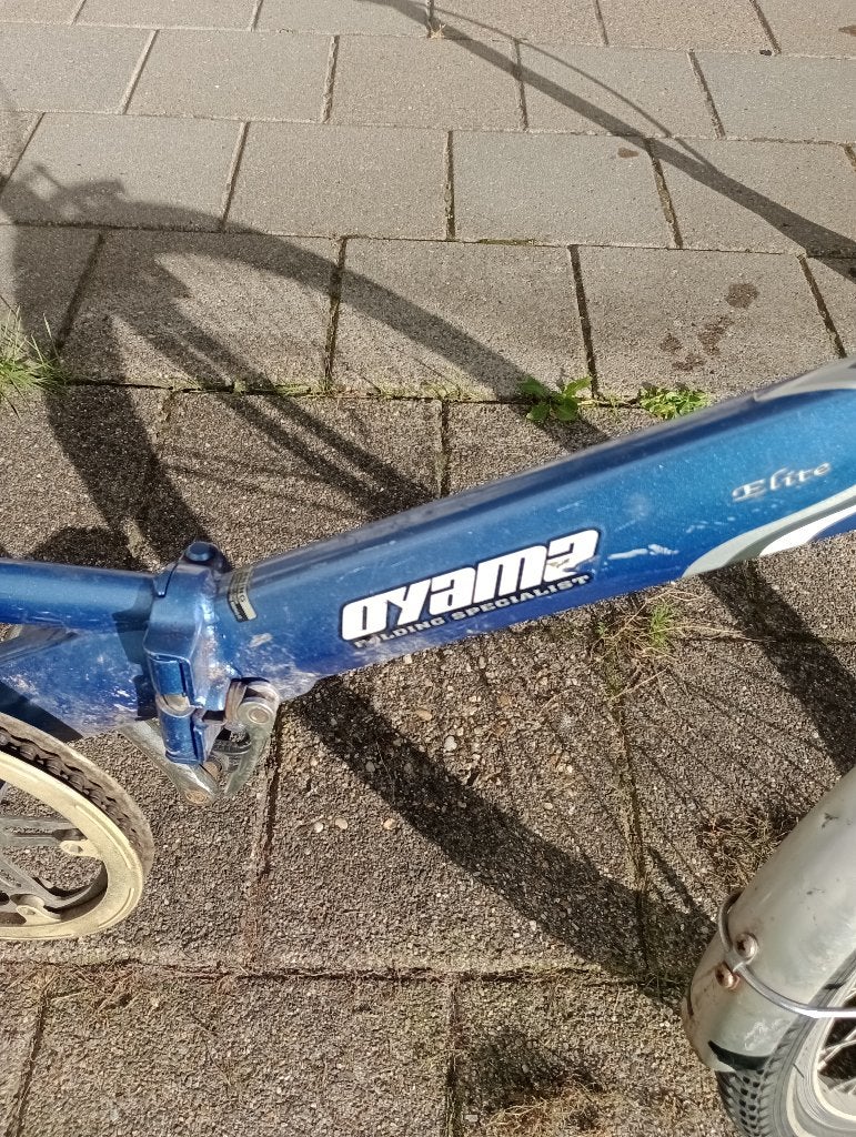 Vouwfiets, Fietsen en Brommers, Terugtraprem, Gebruikt, 14 tot 16 inch, Totaal opvouwbaar