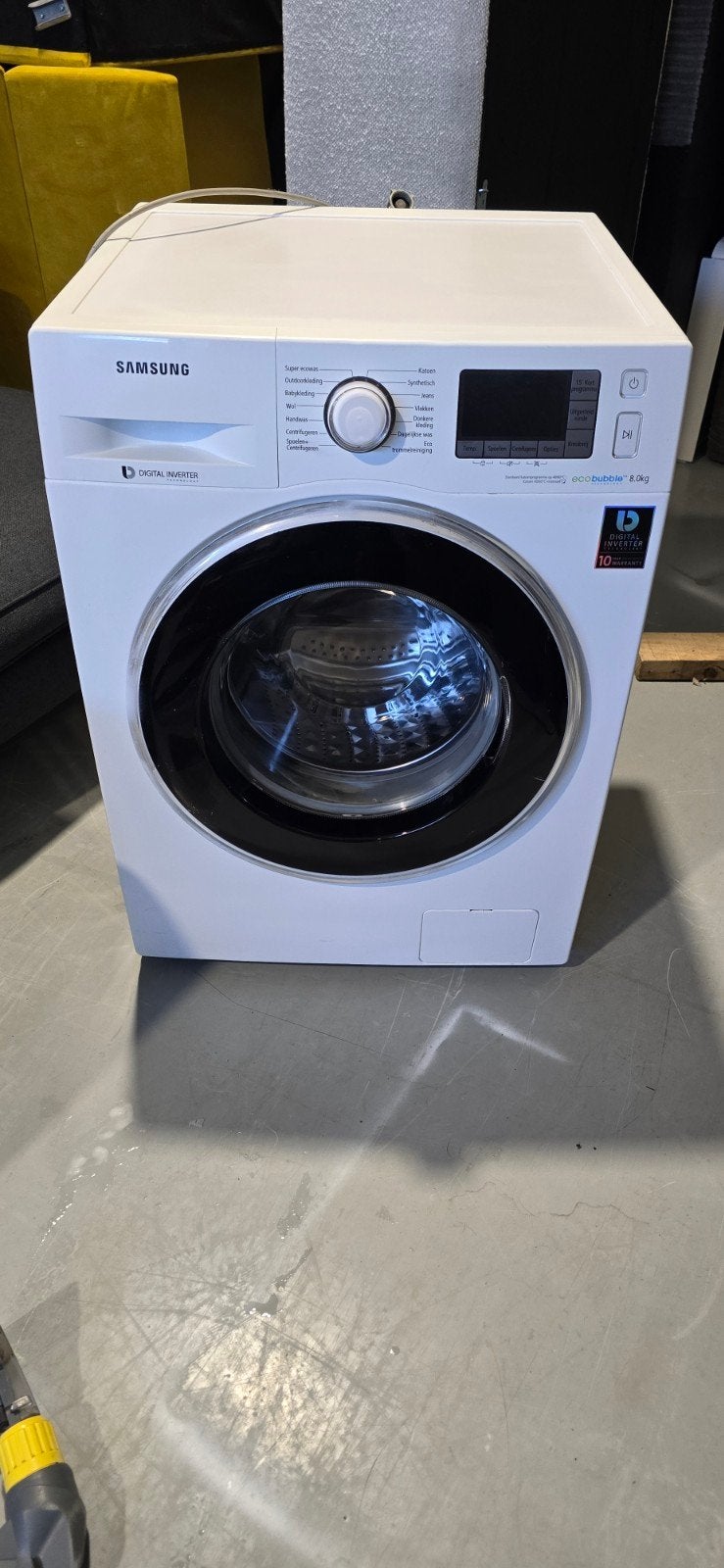 Samsung EcoBubble Wasmachine - Zuinig en Koolborstelloos, Refurbished, Ophalen of Verzenden, 1600 toeren of meer, Voorlader