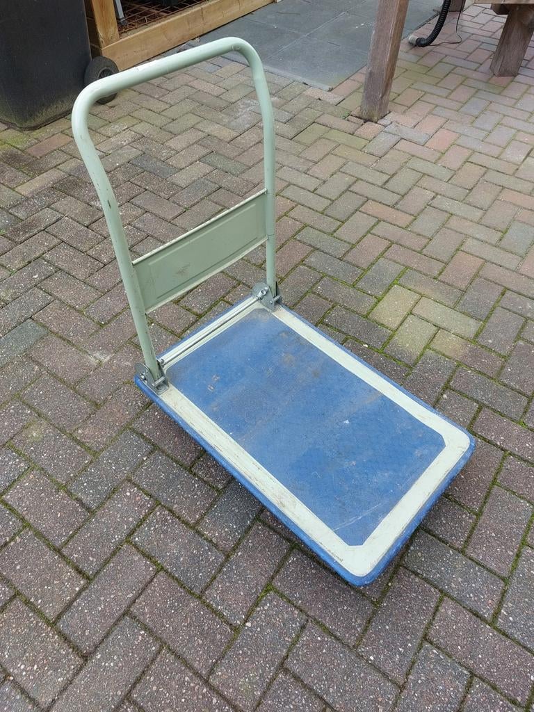 Verrijdbare opklapbare transportkar, zie foto's, 100 liter of meer, Ophalen, Gebruikt, Transportkar