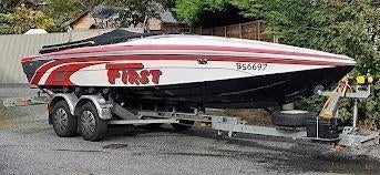 Bernico F1, Watersport en Boten, Speedboten, Ophalen, Gebruikt, 600 pk, Binnenboordmotor