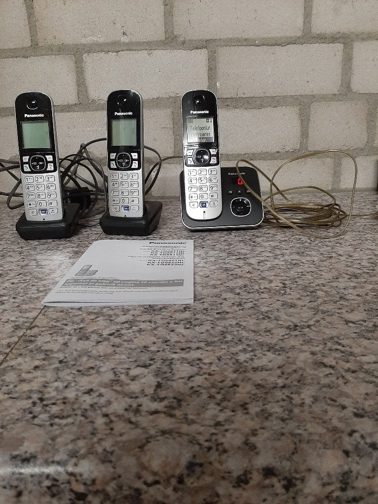 digitale telefoon, Ophalen, 3 handsets