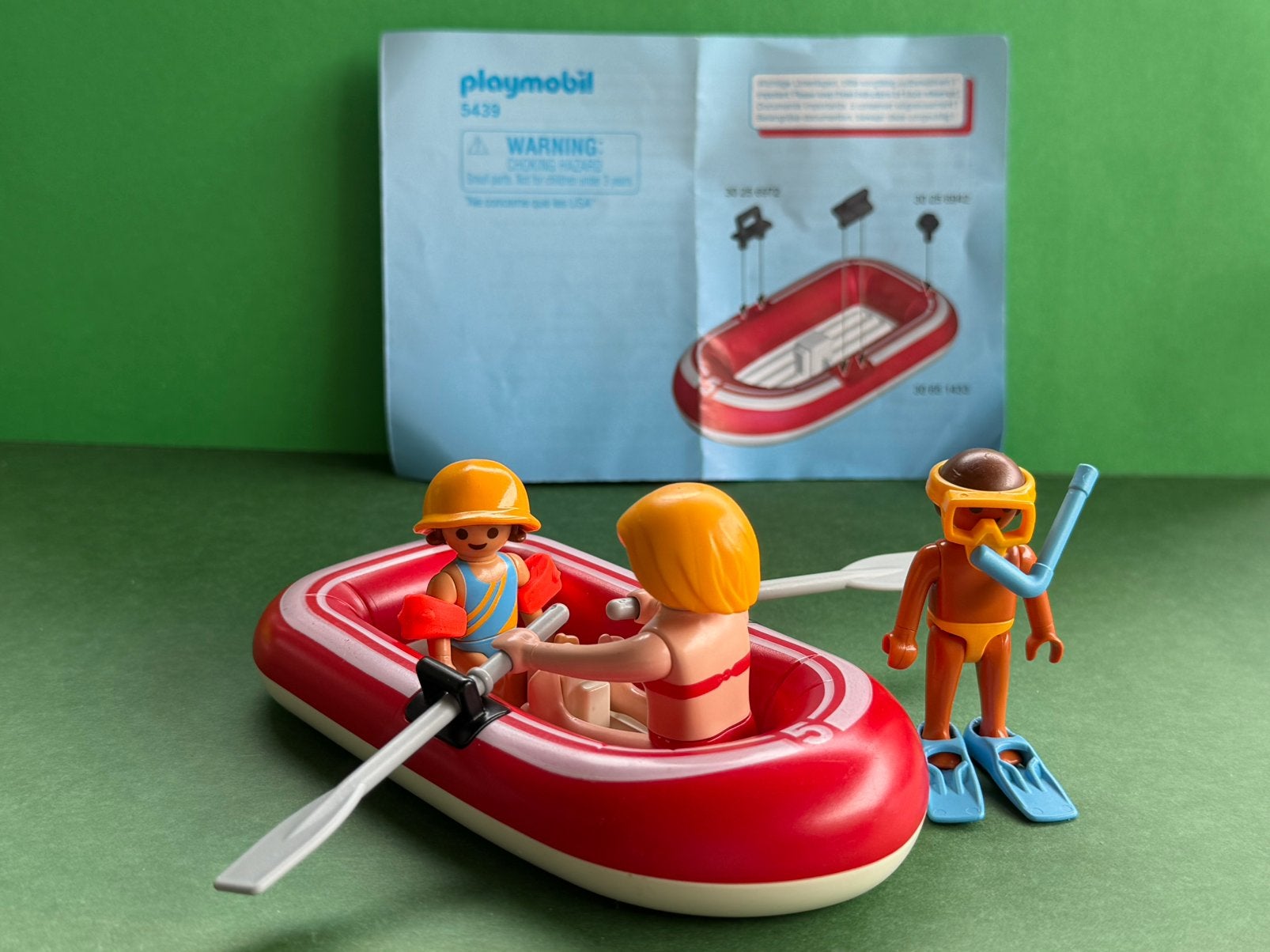 Playmobil set 54:9: toeristen in rubberboot, Ophalen of Verzenden, Zo goed als nieuw
