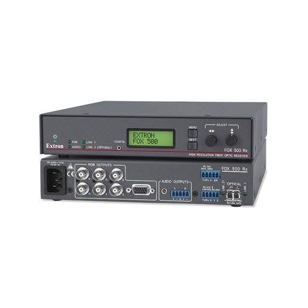 Extron Fox 500 RX Fiber Optic HR Receiver for RGBHV Audio an, Verzenden, Gebruikt