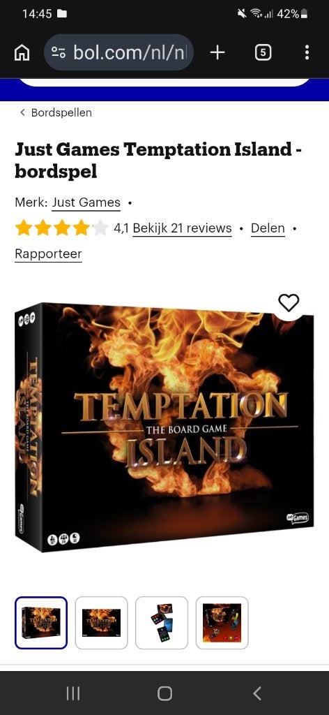 Temptation Island The Game met pak condooms, Ophalen, Nieuw