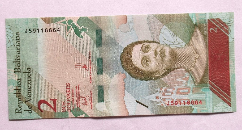 Venezuela 2 bolívares 2018, Verzenden, Zuid-Amerika